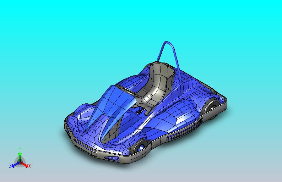 室内电动车模型