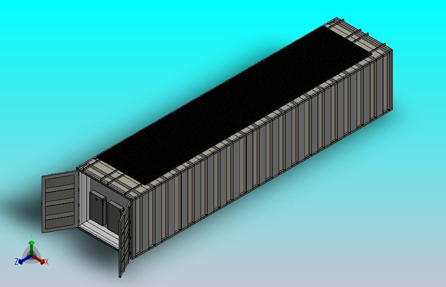 SCIF 太阳能设计40英尺集装箱