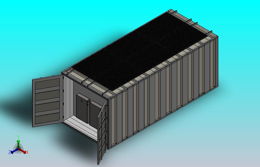SCIF 太阳能设计20英尺集装箱