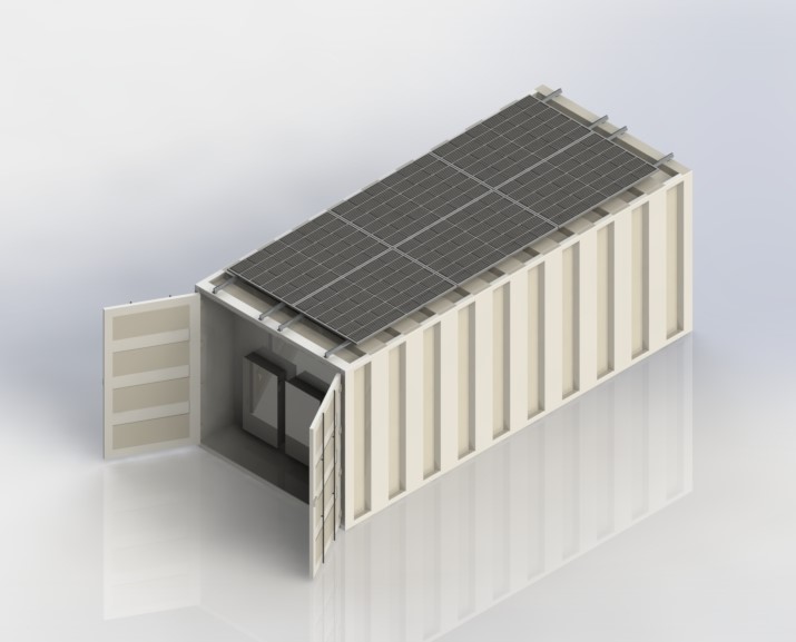 SCIF 太阳能设计20英尺集装箱