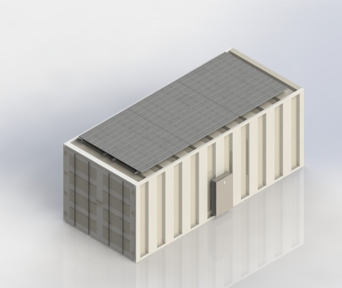 SCIF 太阳能设计20英尺集装箱