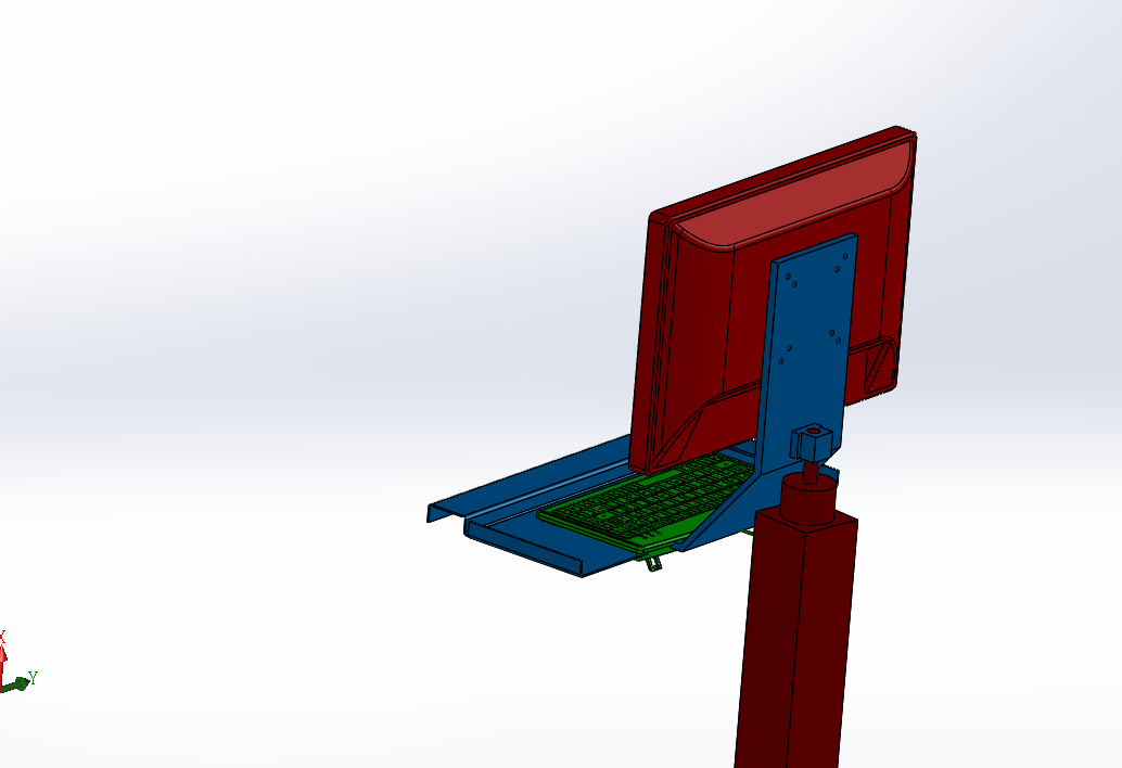 工业显示器操作支架