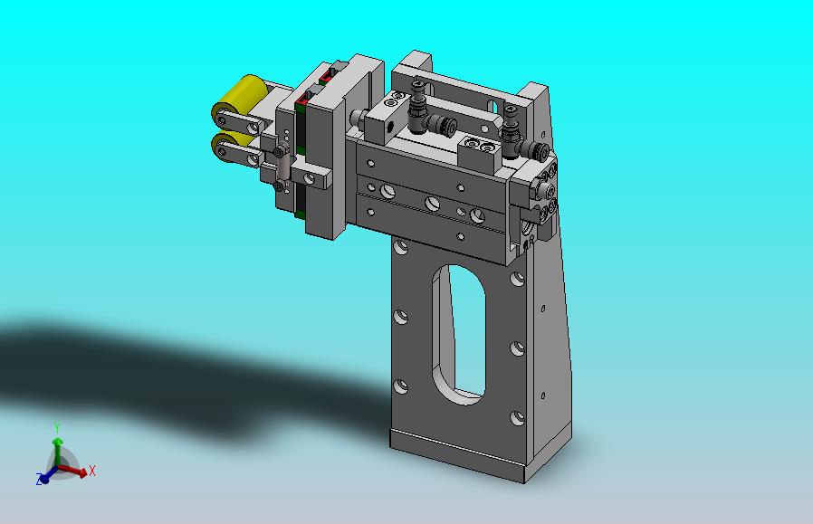 拉伸弹簧的胶带压平机构