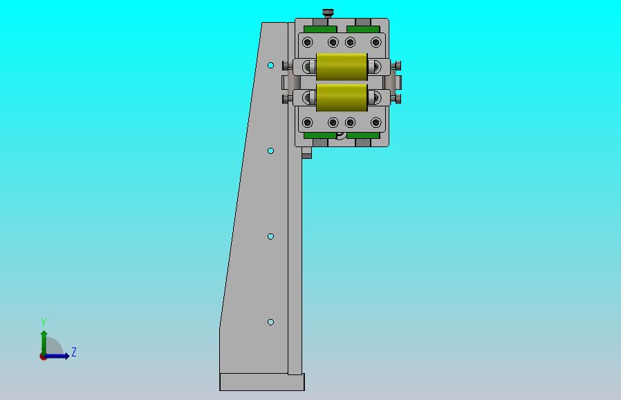 拉伸弹簧的胶带压平机构