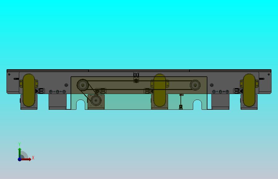 可调节宽度的双列皮带输送组件