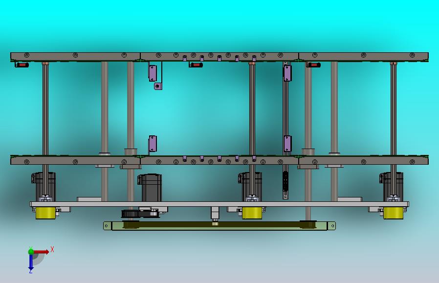 可调节宽度的双列皮带输送组件