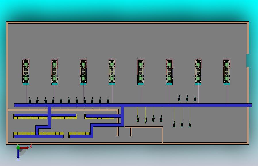 机房空调系统3D模型