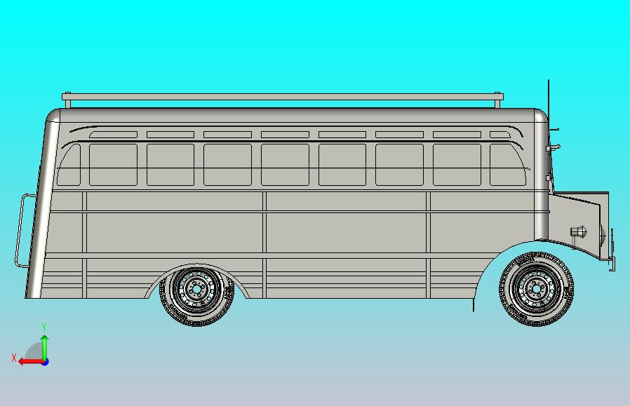 大肚巴士（39 bitePu）雪佛兰C-15（SolidWorks虚拟模型）