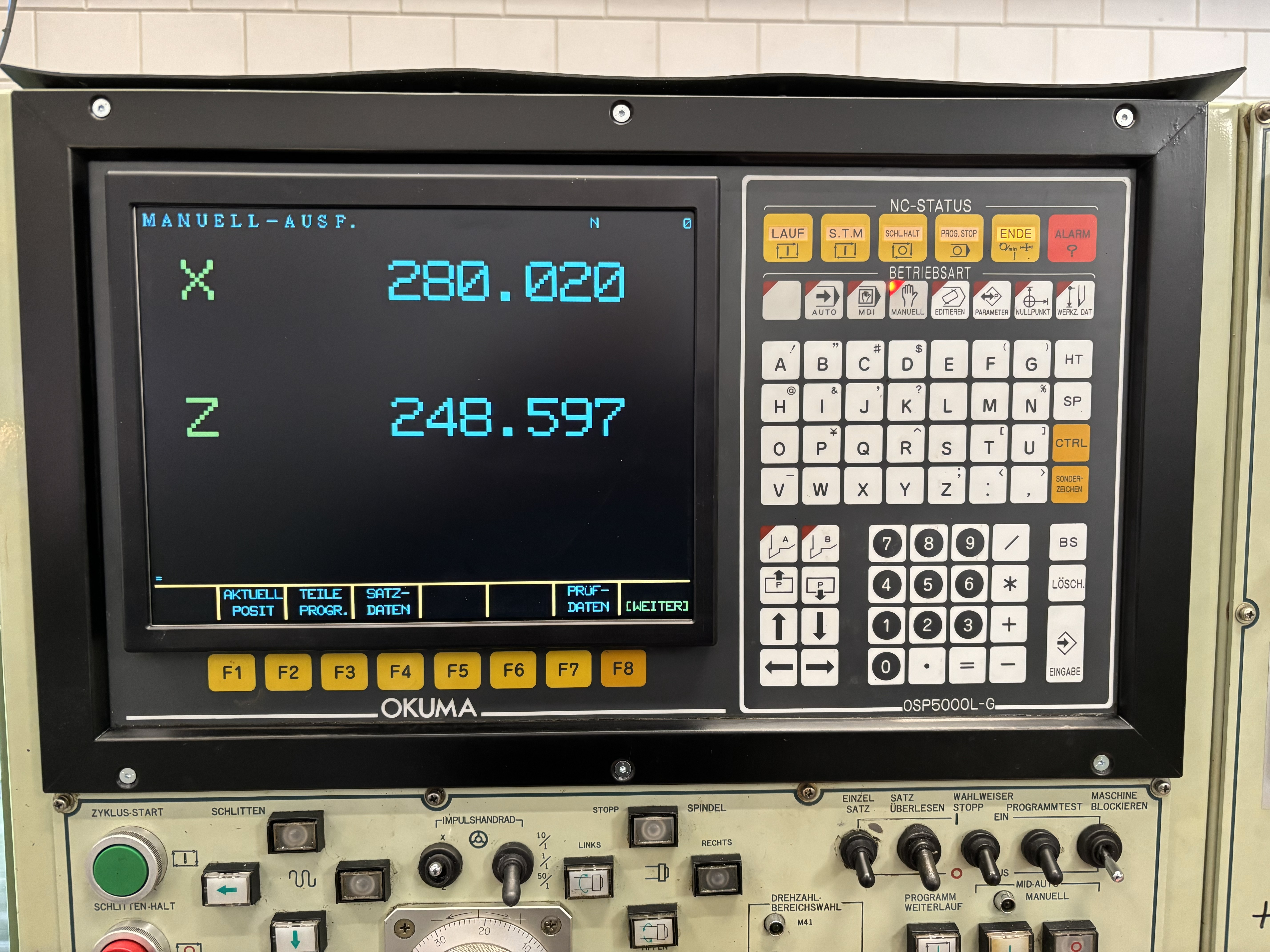 Okuma LB10 OSP5000 12英寸前安装面板
