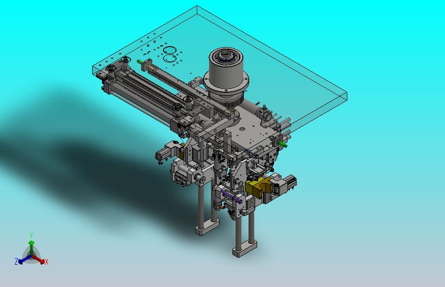 前后工位切换转台机构