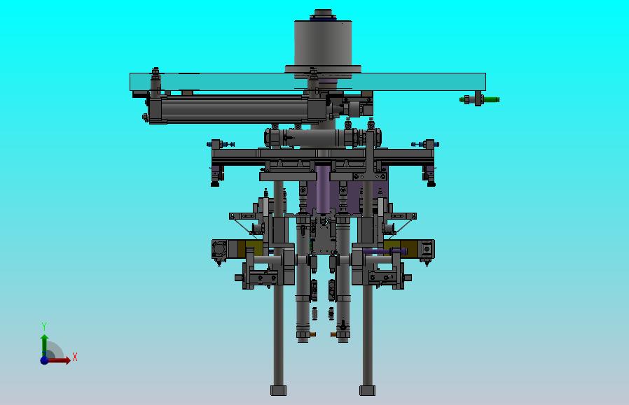 前后工位切换转台机构