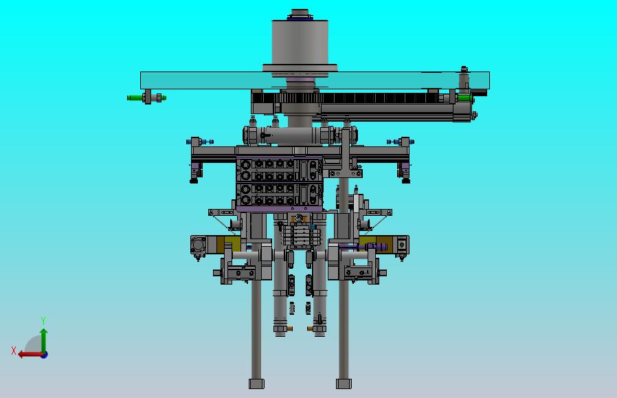 前后工位切换转台机构