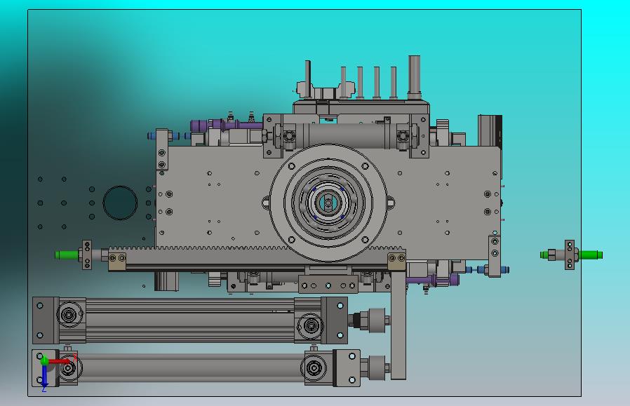 前后工位切换转台机构