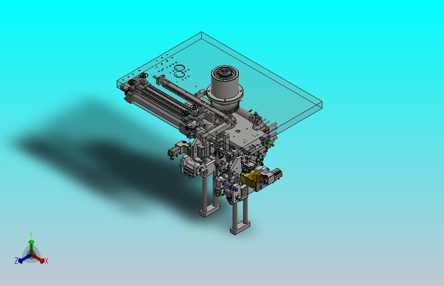 前后工位切换转台机构