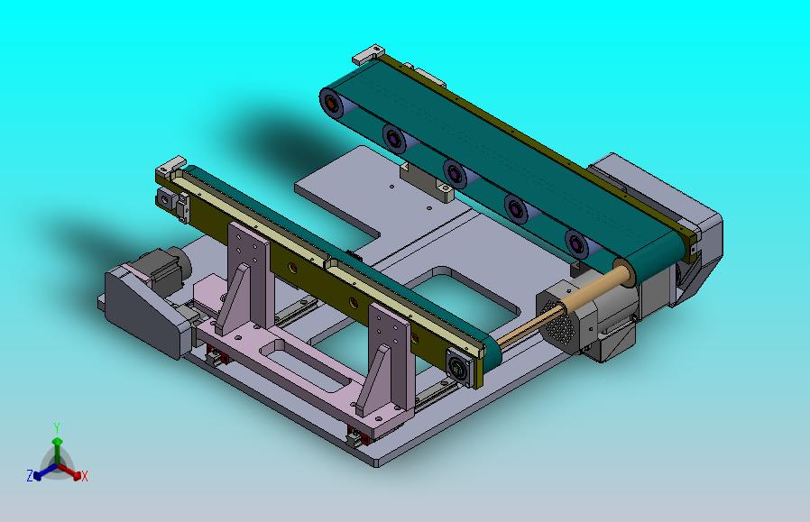 可调宽度的双列皮带输送机