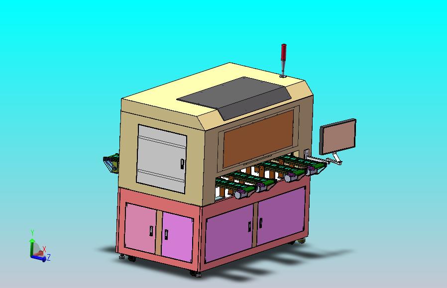 多工位对接皮带送尺寸检测机