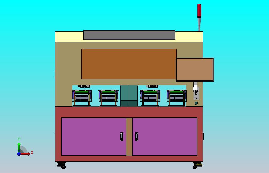 多工位对接皮带送尺寸检测机