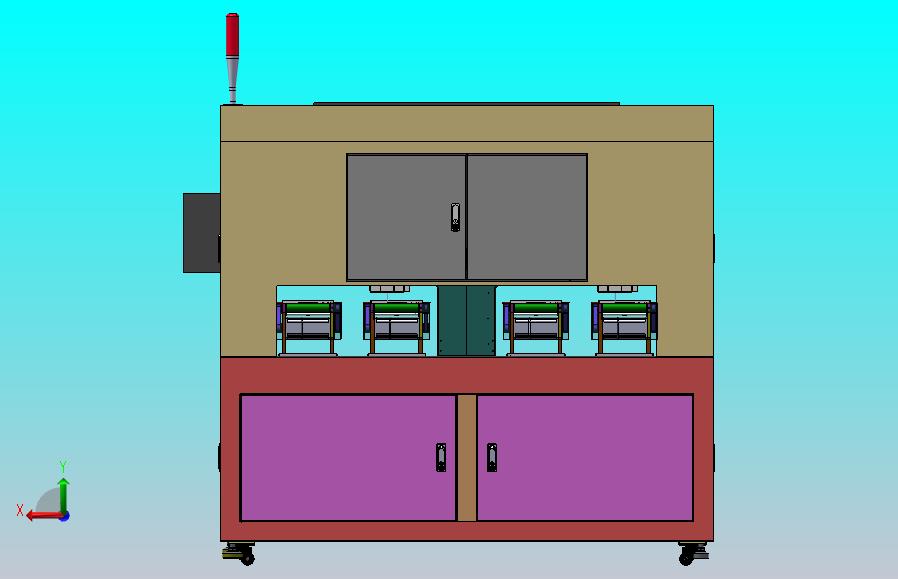 多工位对接皮带送尺寸检测机
