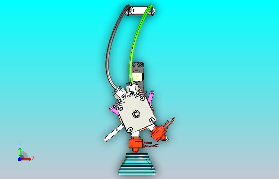 可切换式3D打印机机头