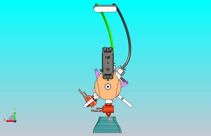 可切换式3D打印机机头