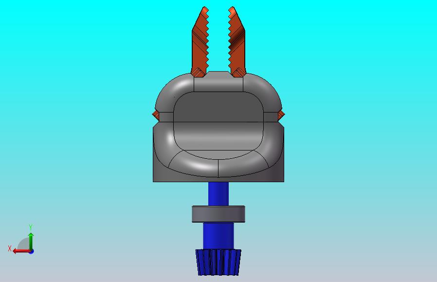 蜗轮杆夹持装置