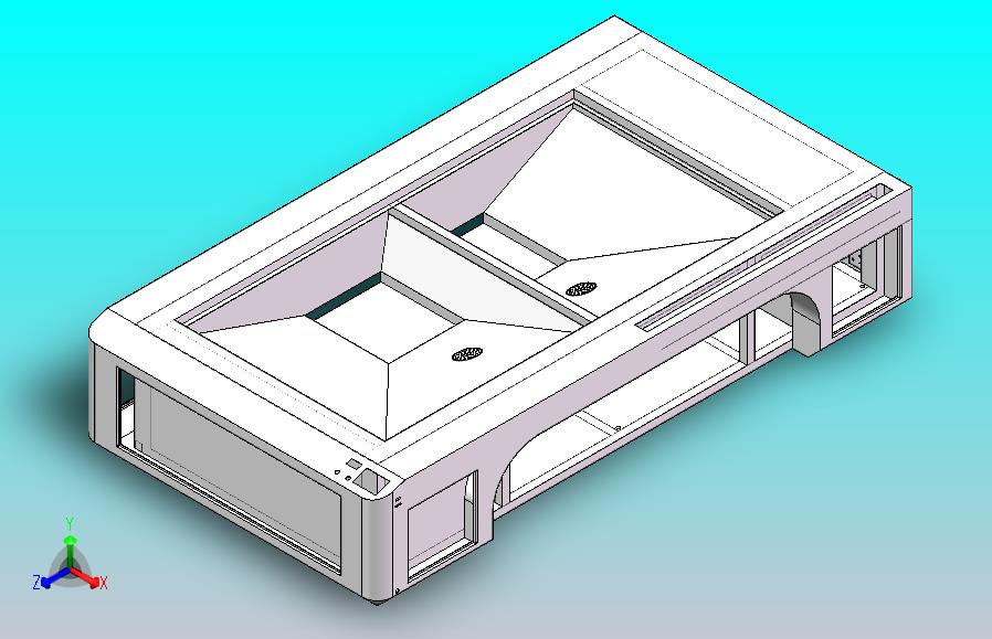 1325激光雕刻机外部钣金造型