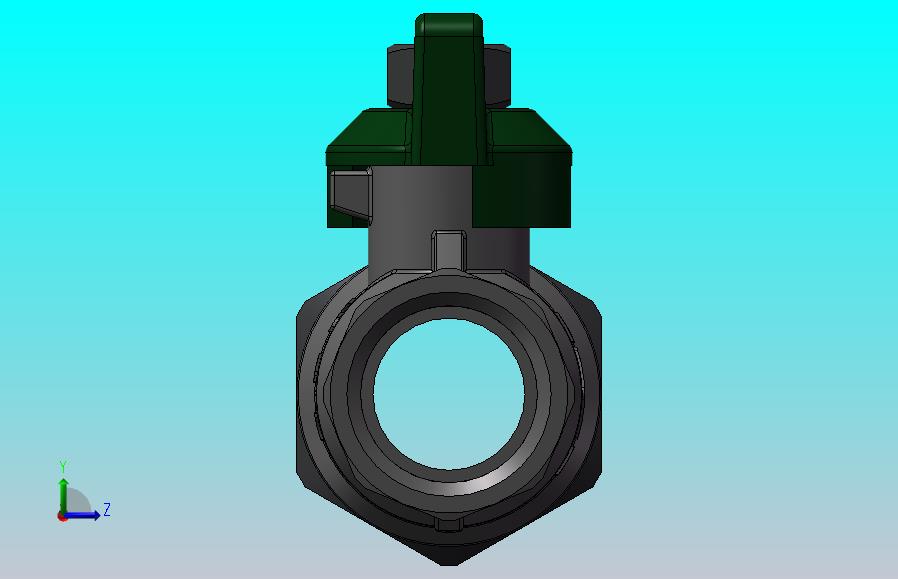 带松套螺母的手动球阀