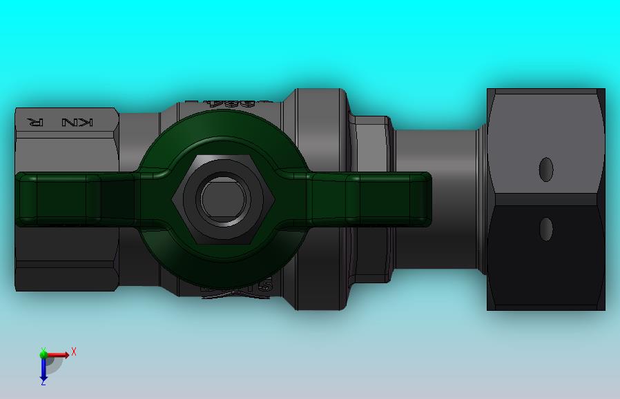 带松套螺母的手动球阀