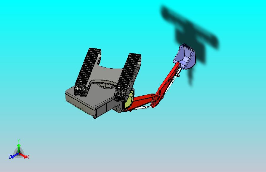 履带挖掘机模型