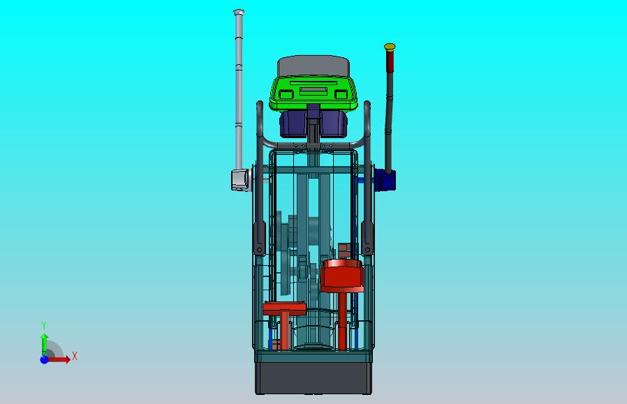 健身踏步机模型