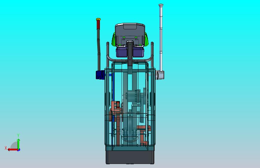 健身踏步机模型