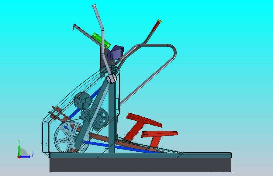 健身踏步机模型