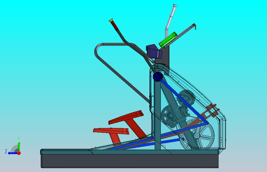 健身踏步机模型