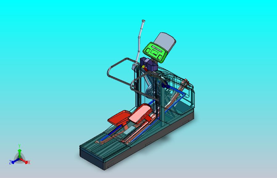 健身踏步机模型