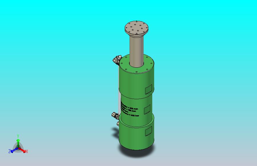 500mm行程液压作动筒