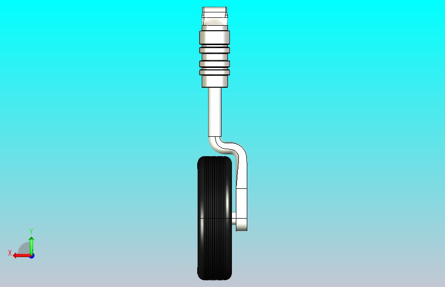 无人机前起落架模型