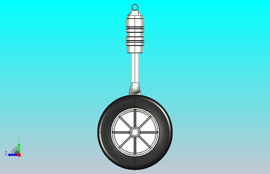 无人机前起落架模型