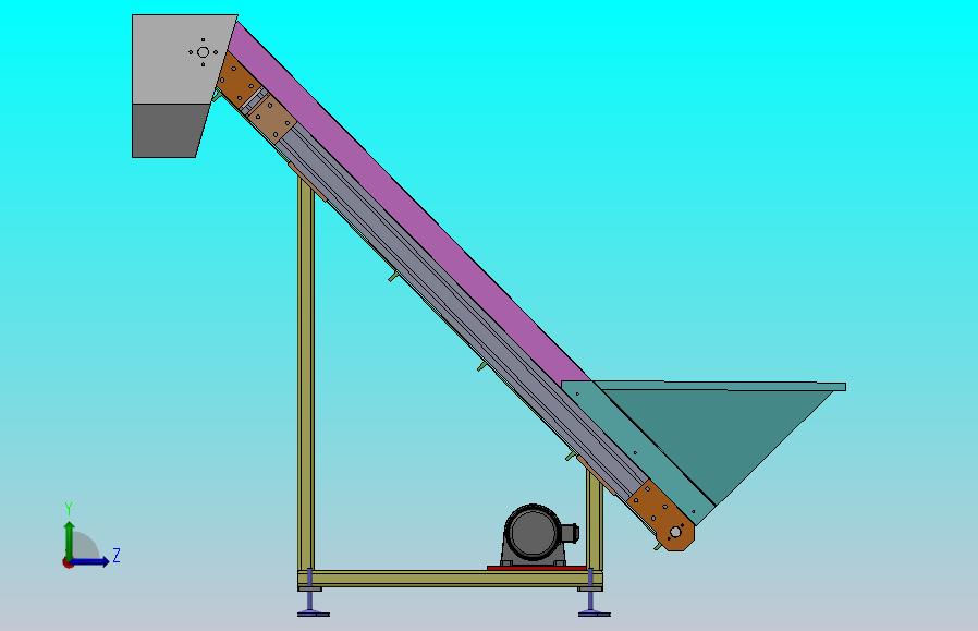 爬坡型皮带输送机