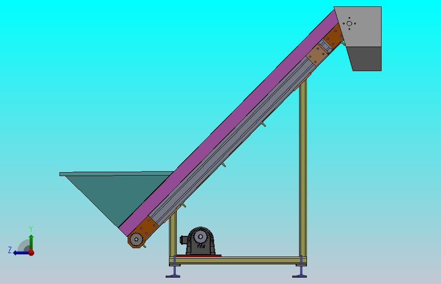爬坡型皮带输送机
