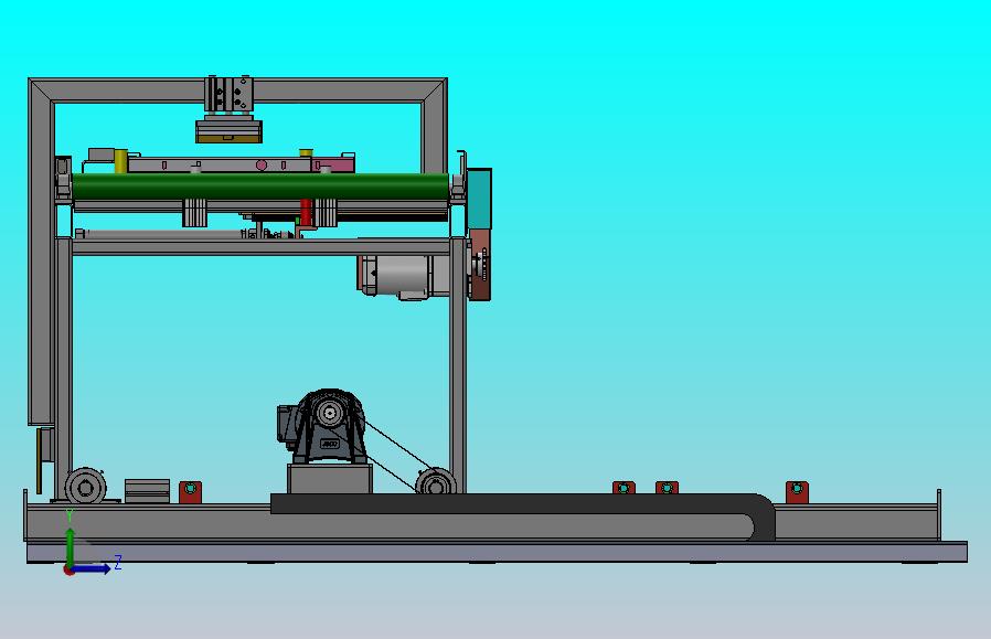 平行移载的滚筒输送机