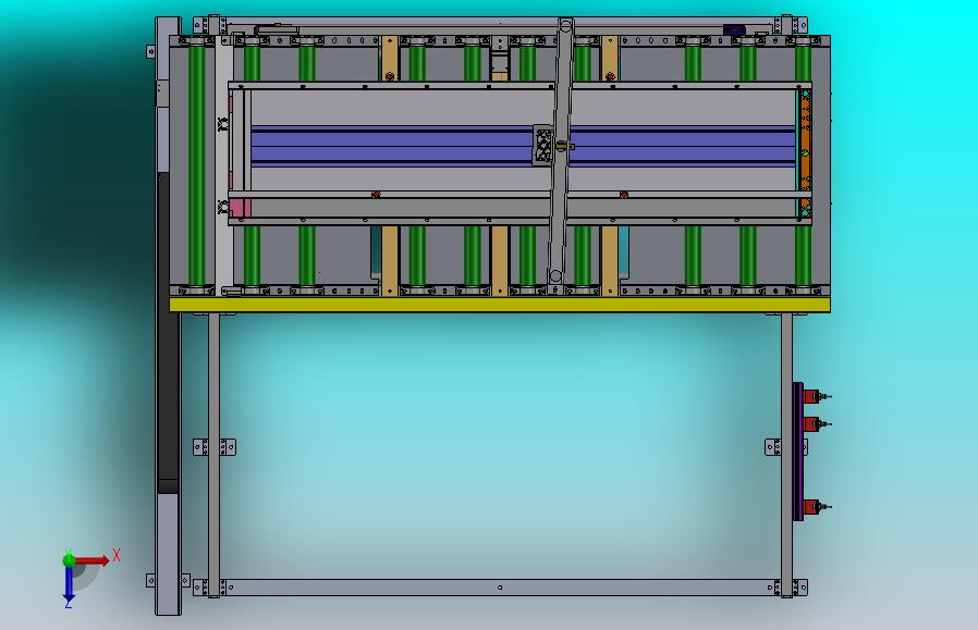 平行移载的滚筒输送机