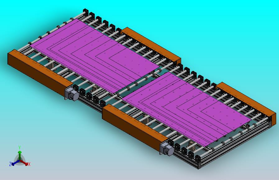薄板滚轮输送机
