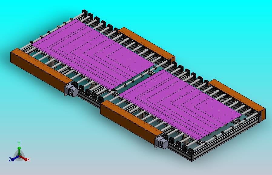 薄板滚轮输送机