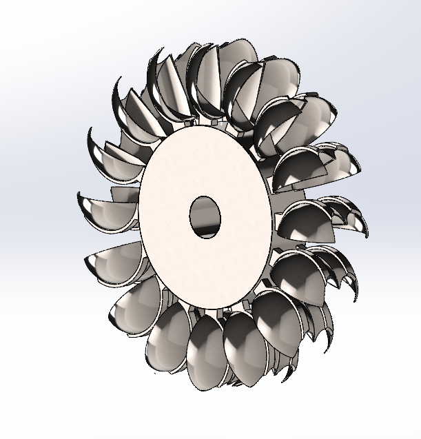实验室型冲击式水轮机叶轮