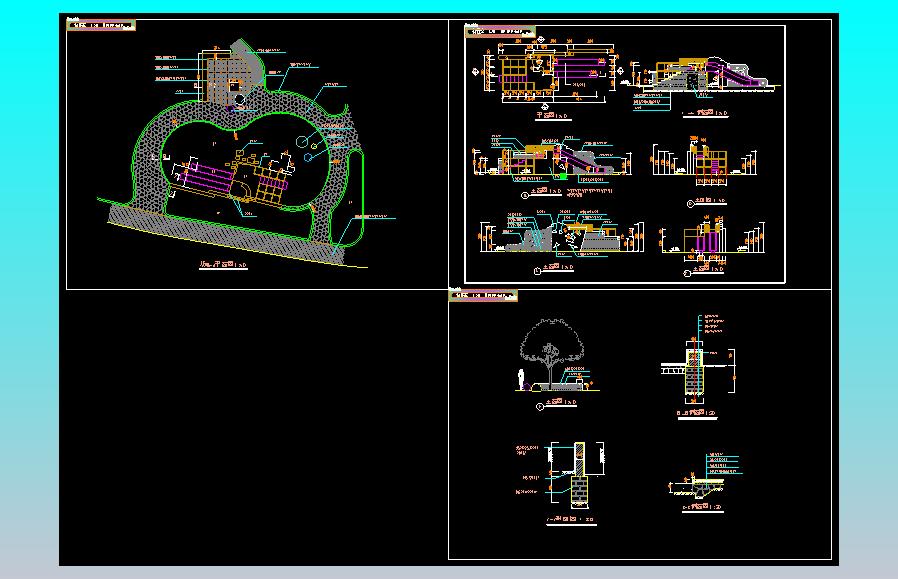 儿童乐园施工大样图