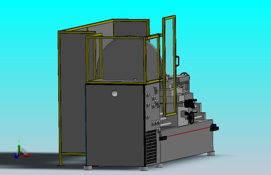 大型车床的保护罩