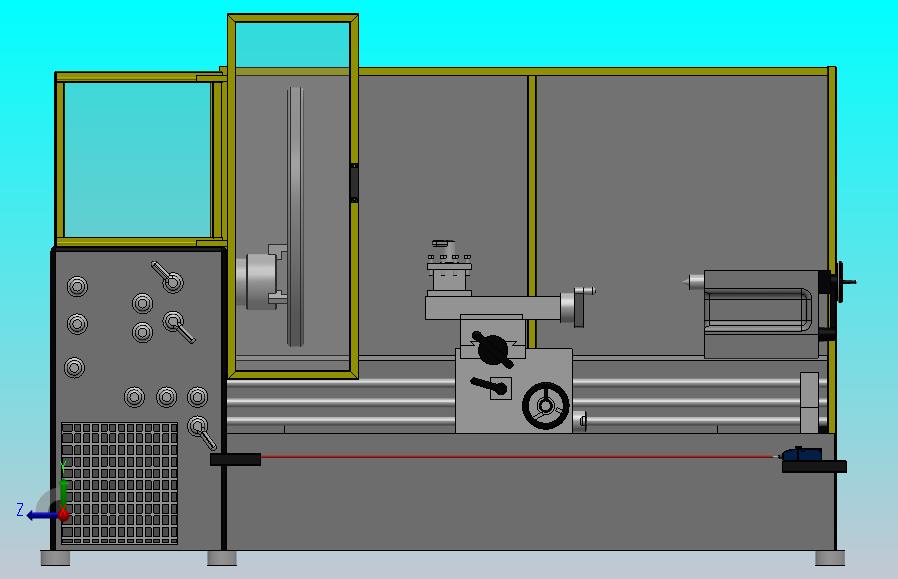 大型车床的保护罩