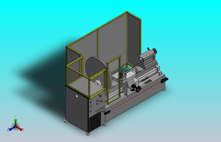 大型车床的保护罩