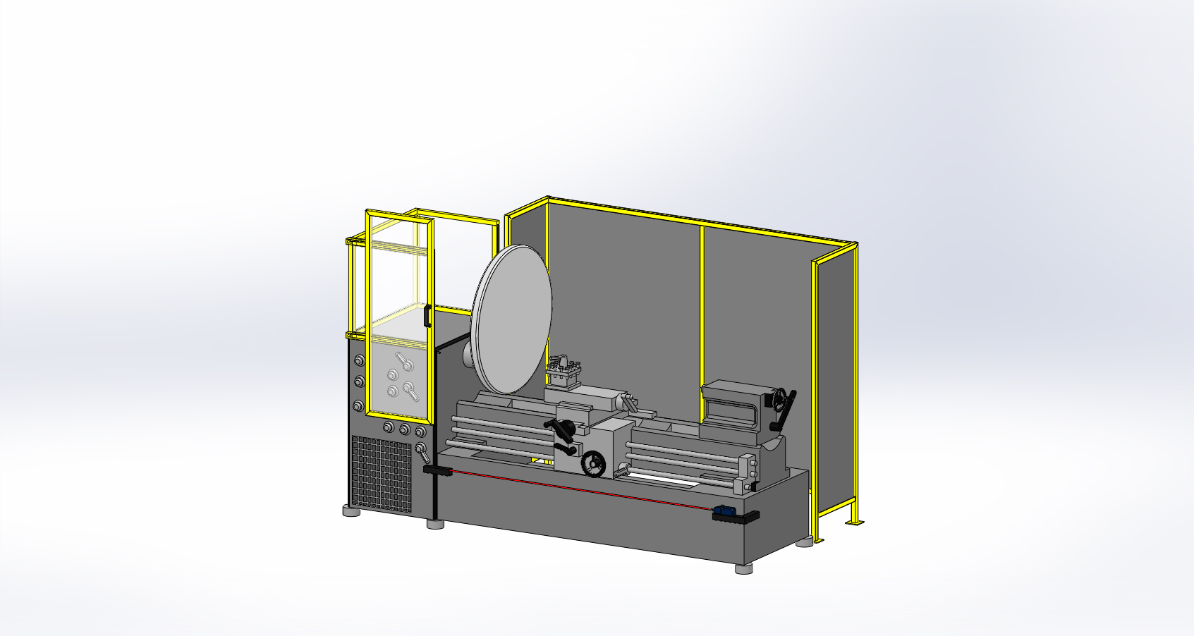 大型车床的保护罩