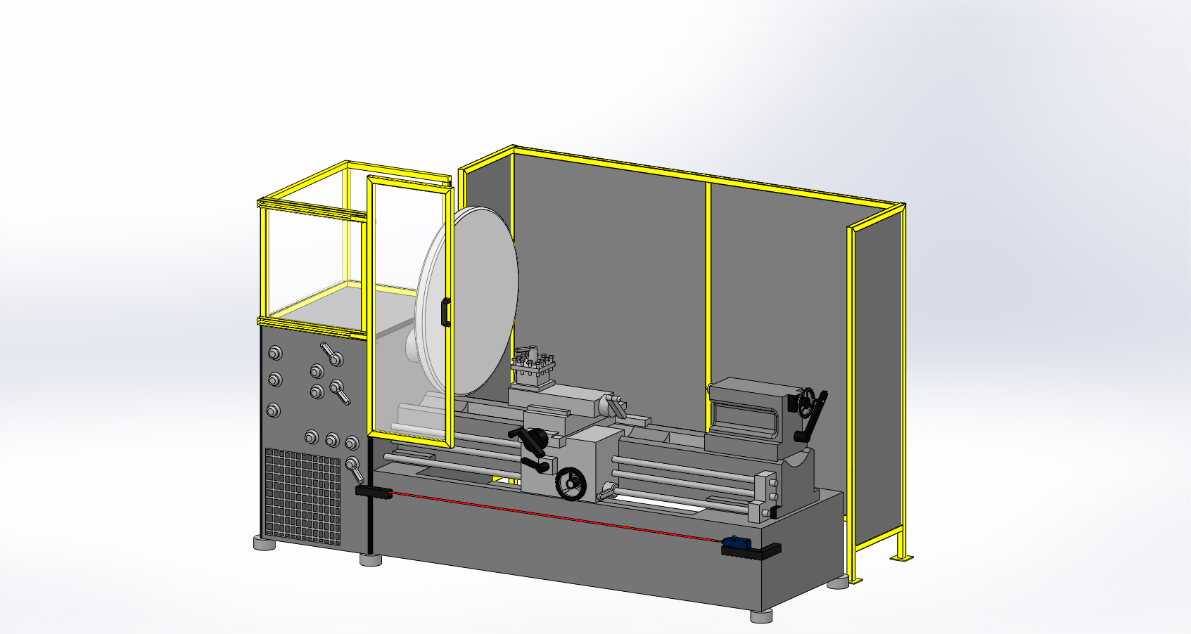 大型车床的保护罩